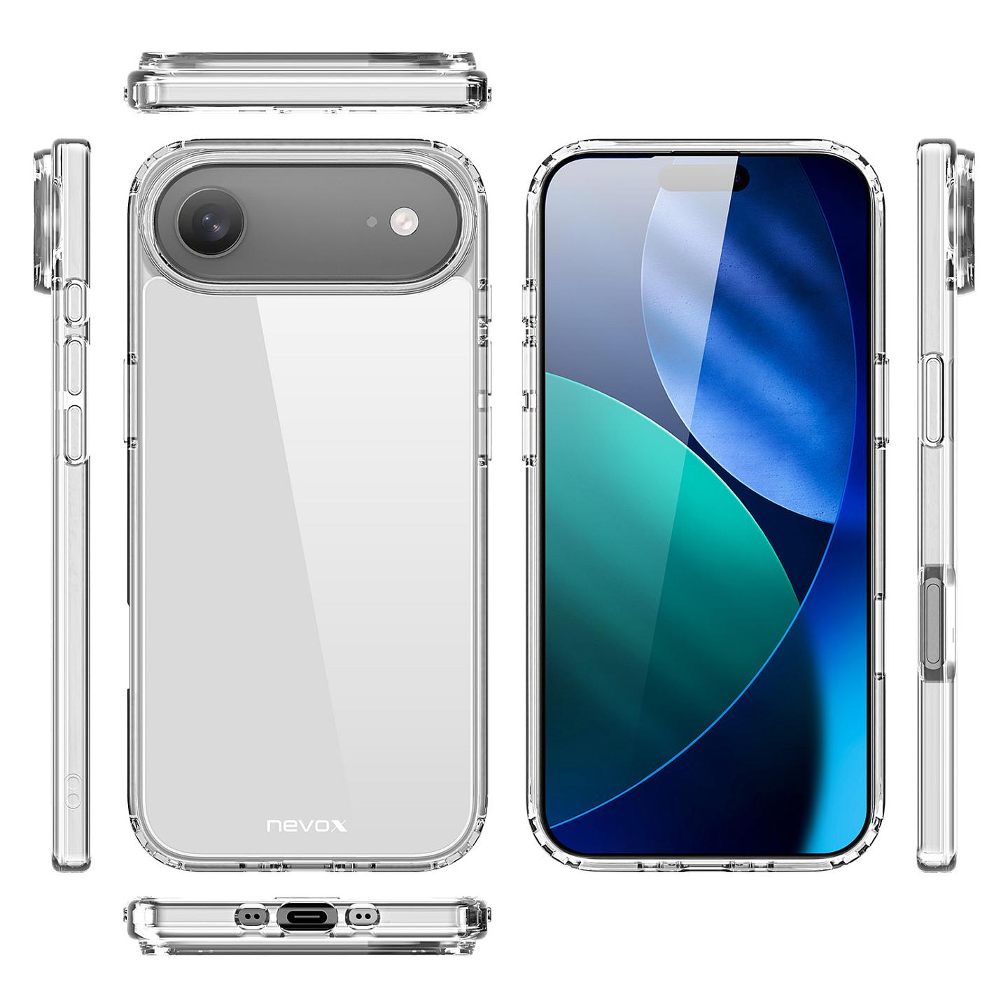 Case për Telefon nevox StyleShell FLEX / TPU / 0.7 mm / iPhone 17 Air 6.6" - Transparent - 3