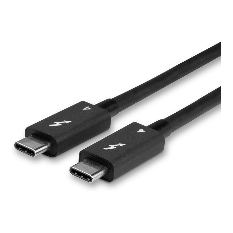 Kabllo USB Lindy 31120 / Thunderbolt 4 / USB-C në USB-C / 40Gbps / 100W / 1m - Zezë - 4
