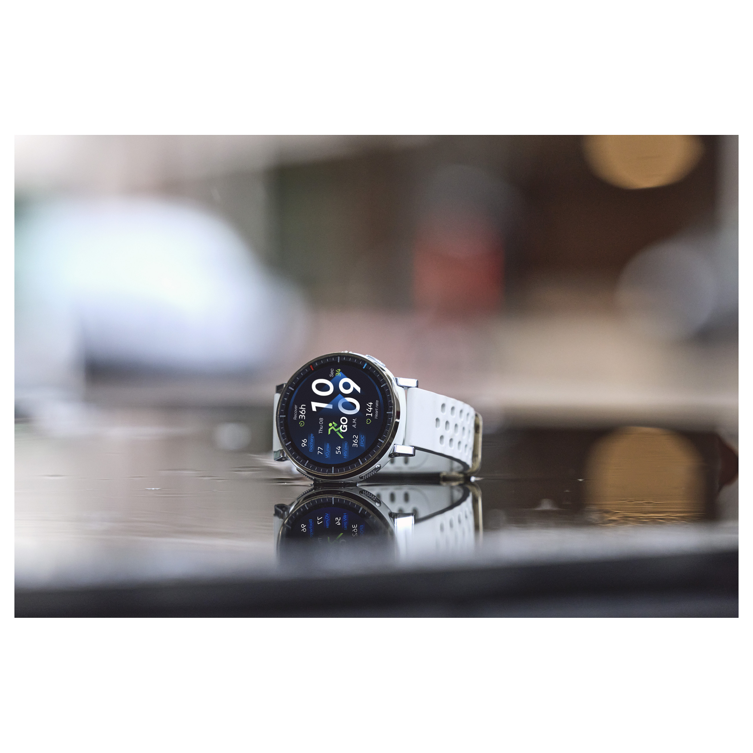 Orë e Mençur Amazfit Active 3 / AMOLED 1.32" / GPS / BioTracker / Silikon - White - 15
