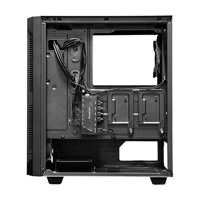 Kasë Chieftec Gamer Series Hunter GS-01B-OP, Midi-Tower, ATX, 4x120mm A-RGB, Xham i Temperuar, 2x USB 3.0 - Zezë - 12