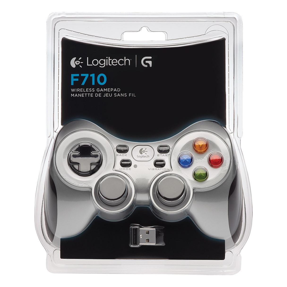 Kontroller për PC Logitech G F710 / Wireless 2.4GHz / XInput & DirectInput / Vibration Feedback / USB – Zezë/Argjend - 6