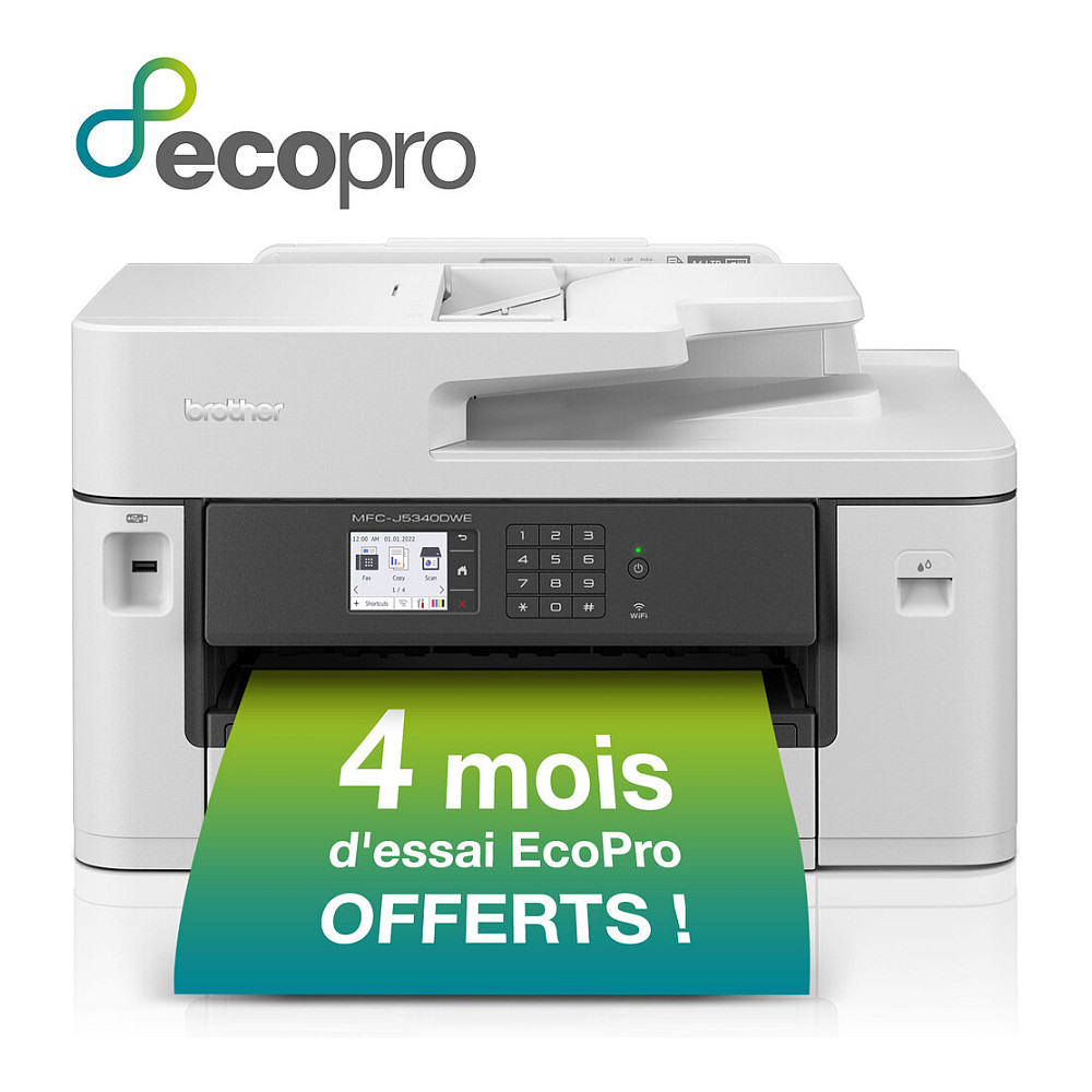 Printer Multifunksional Brother MFC-J5340DWE / me Ngjyra / A3 / 4 në 1 / Wi-Fi, LAN, USB - Bardhë - 7