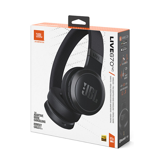 Kufje pa kabllo JBL Live 670NC / On-Ear / Bluetooth 5.3 / 40 mm / Noise Cancelling / 65 orë – Zezë - 11