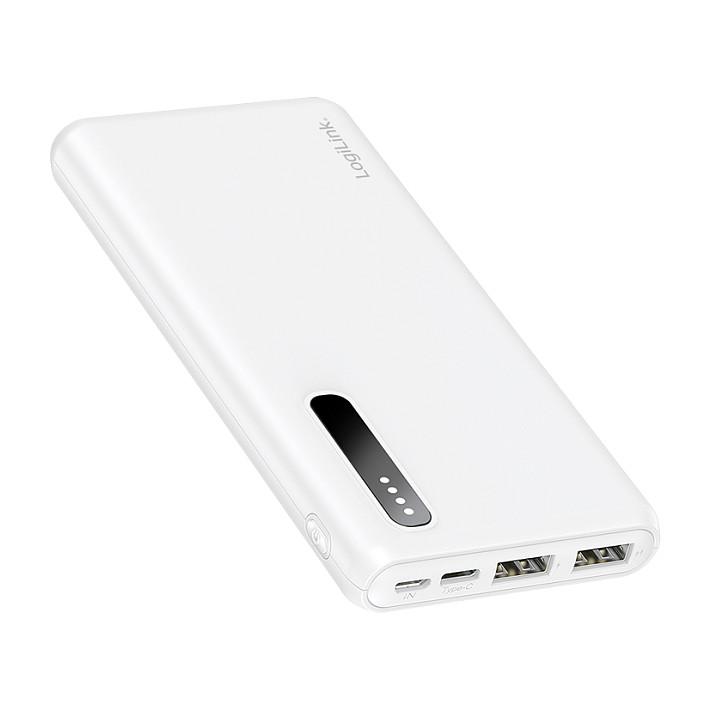 Powerbank LogiLink PA0311W / 8.000mAh / 12W / 2x USB-A / Li-Po - Bardhë - 5