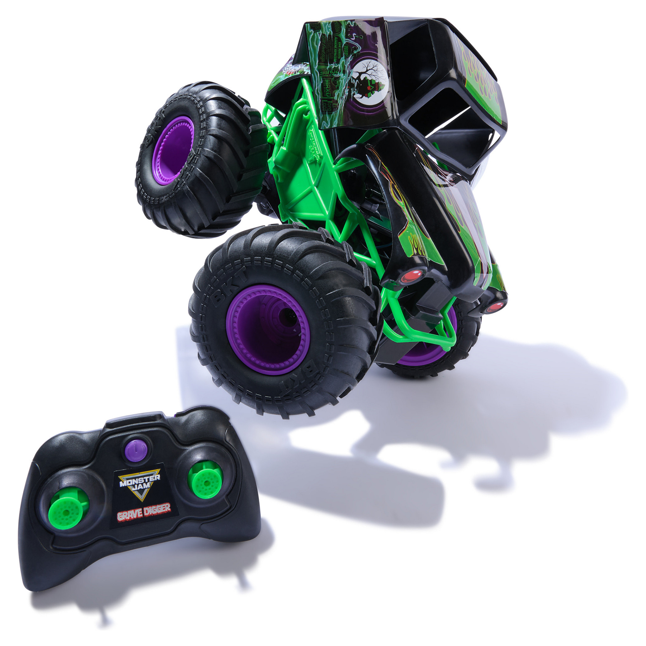 Lodra Spin Master Monster Jam Wreck & Repair Grave Digger – RC / 1:15 Scale / 2.4 GHz / USB-C Rechargeable - Zezë/Gjelbër - 6