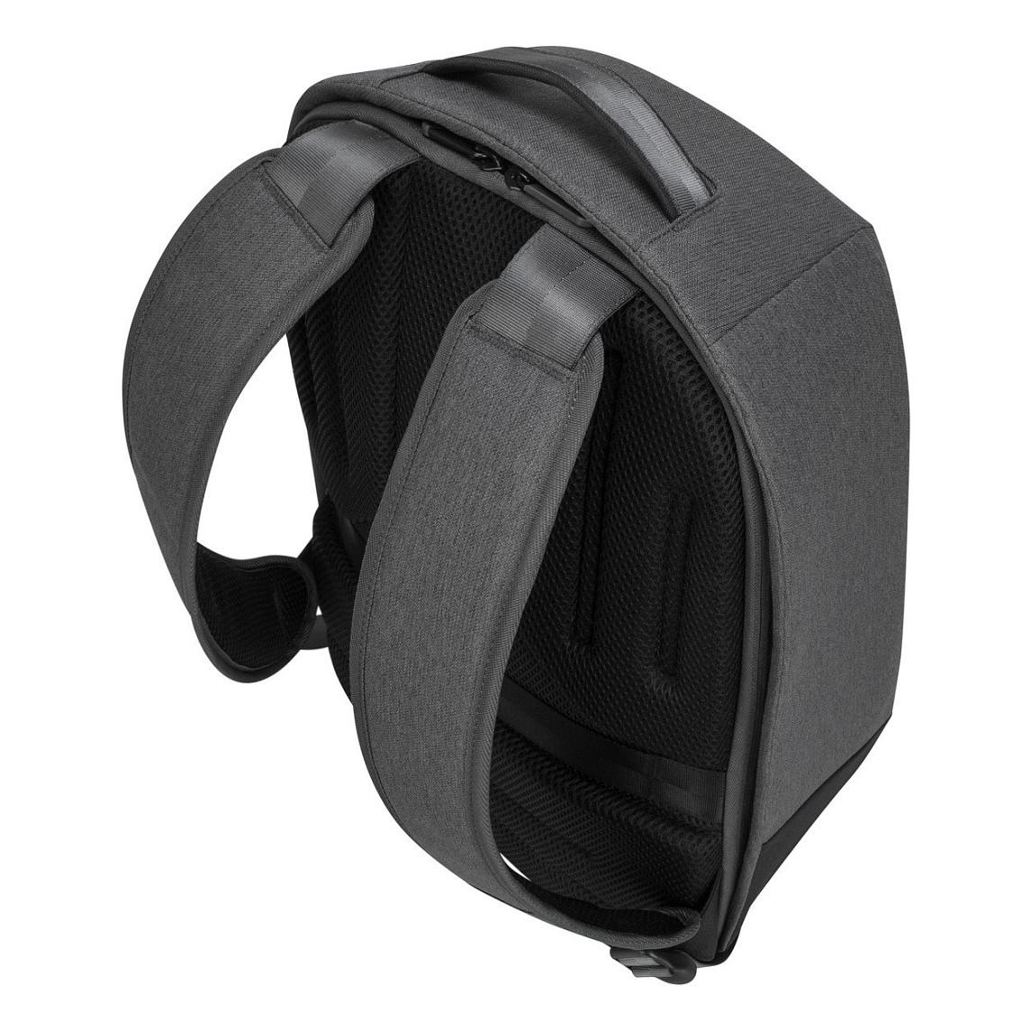Çantë për laptop Targus Cypress TBB58802GL / Security Backpack / 15.6" / 21 L / EcoSmart / Padded Laptop Compartment / No External Pockets / Trolley Strap - Gri/Zezë - 6