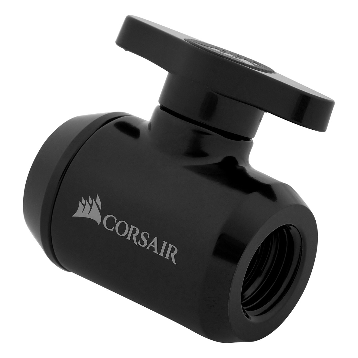 Aksesor për Ftohës Corsair Hydro X Series XF Ball Valve / G1/4" / Valvul Mbushje & Kullimi / Custom Watercooling – Zezë