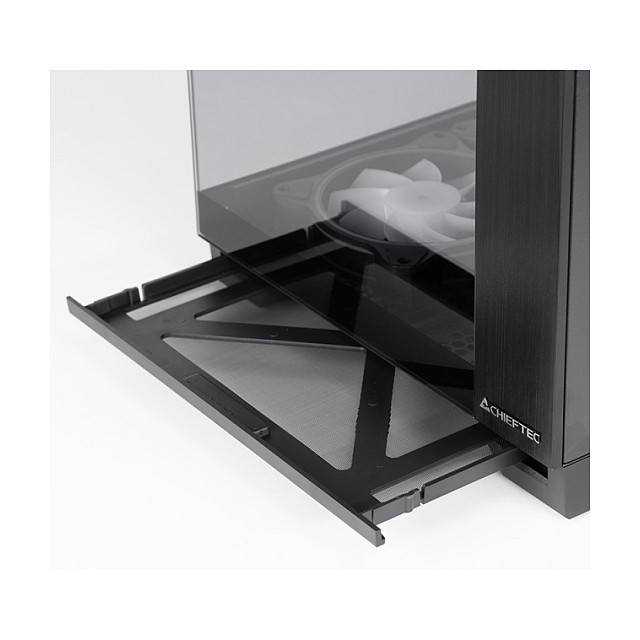 Kasë PC Chieftec Visio GM-30B-TG-OP / Cube / Tempered Glass / 6x 120mm Fan - Zezë - 14
