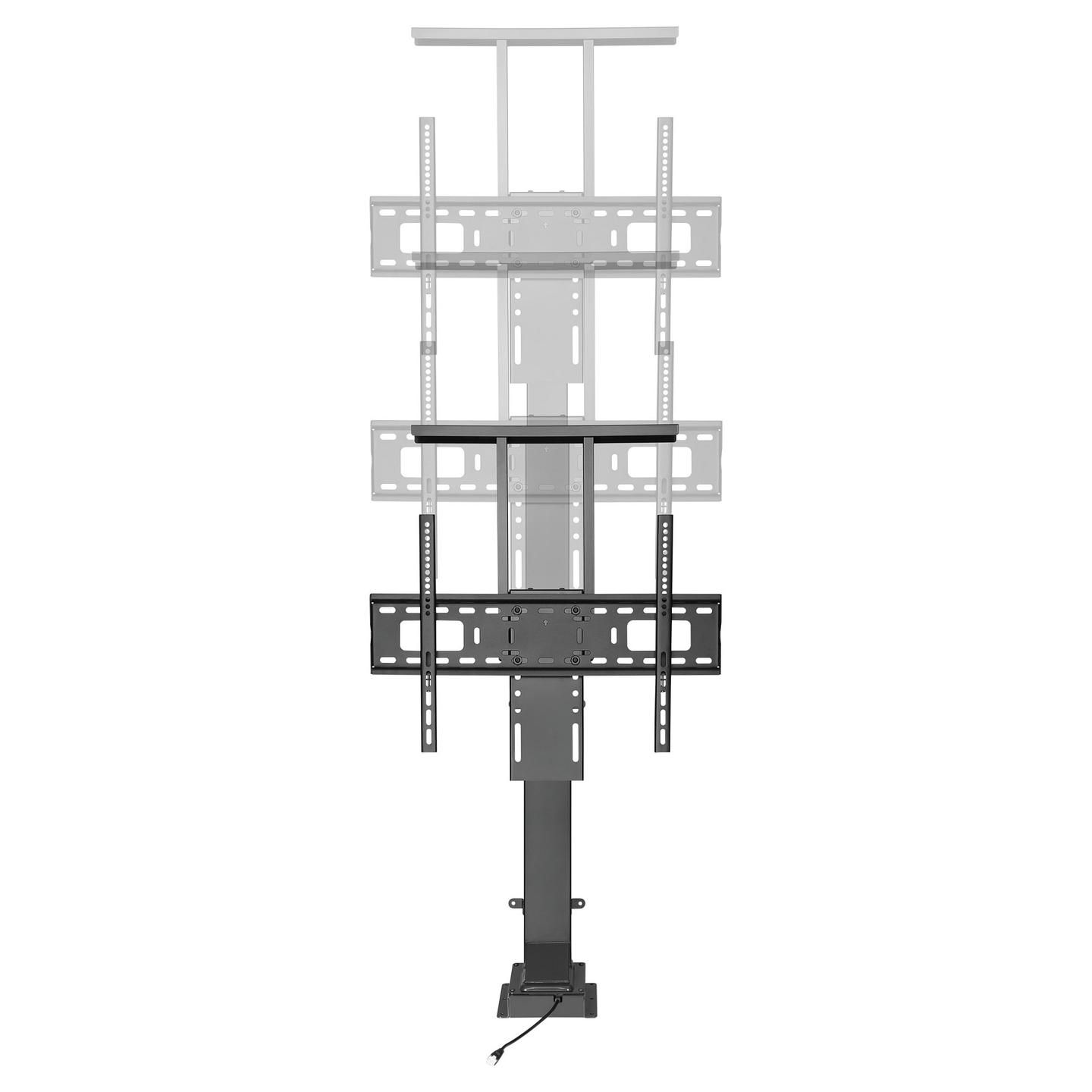 Mbajtëse për TV Equip 650606 , 37–65" , deri 50kg , për dysheme , lartësi elektrike e rregullueshme , me telekomandë , VESA 200x200–600x400 - Zezë - 4