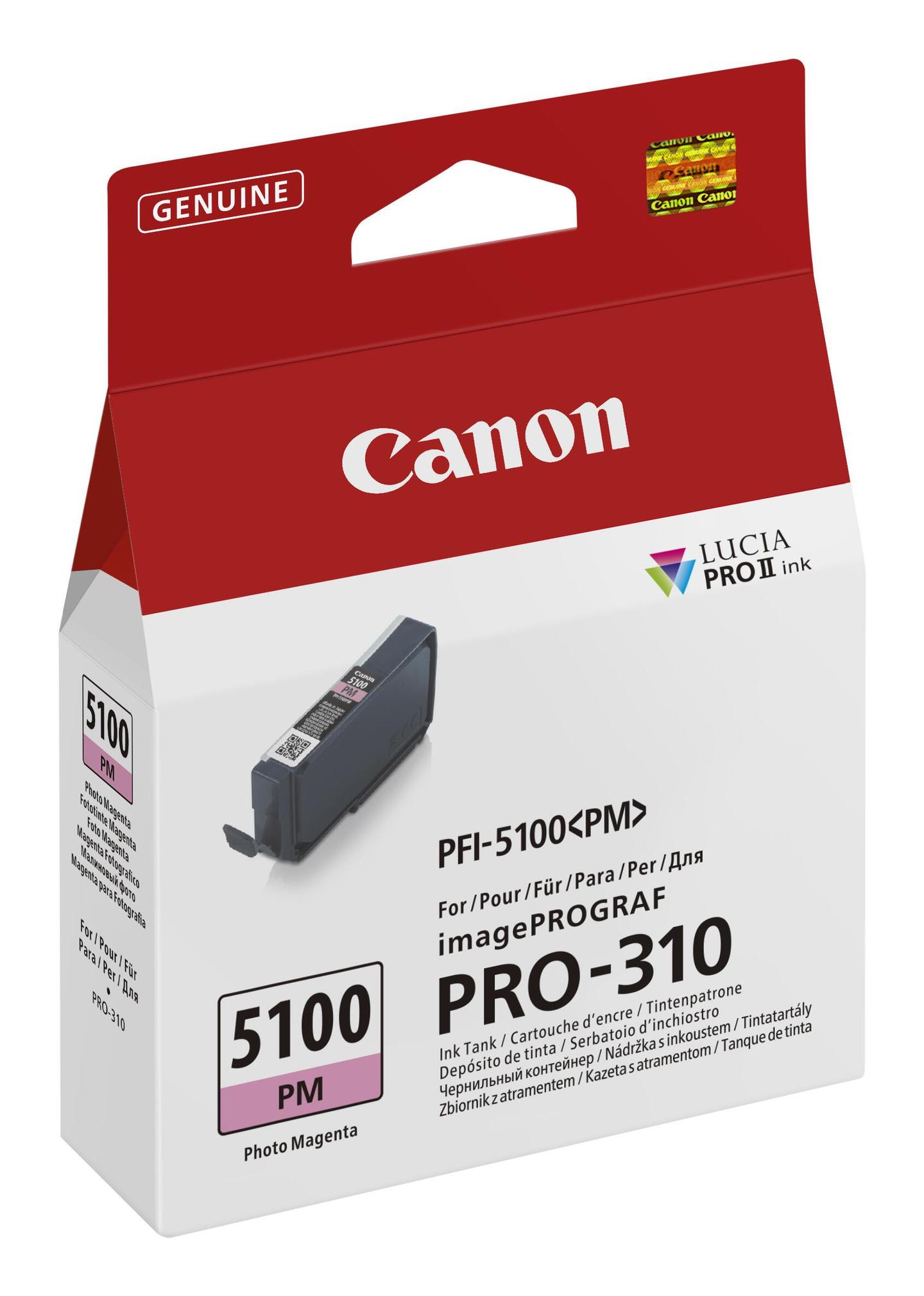 INK Canon PFI-5100PM / 6957C001 / 14.4 ml / 390 faqe – Rozë - 3