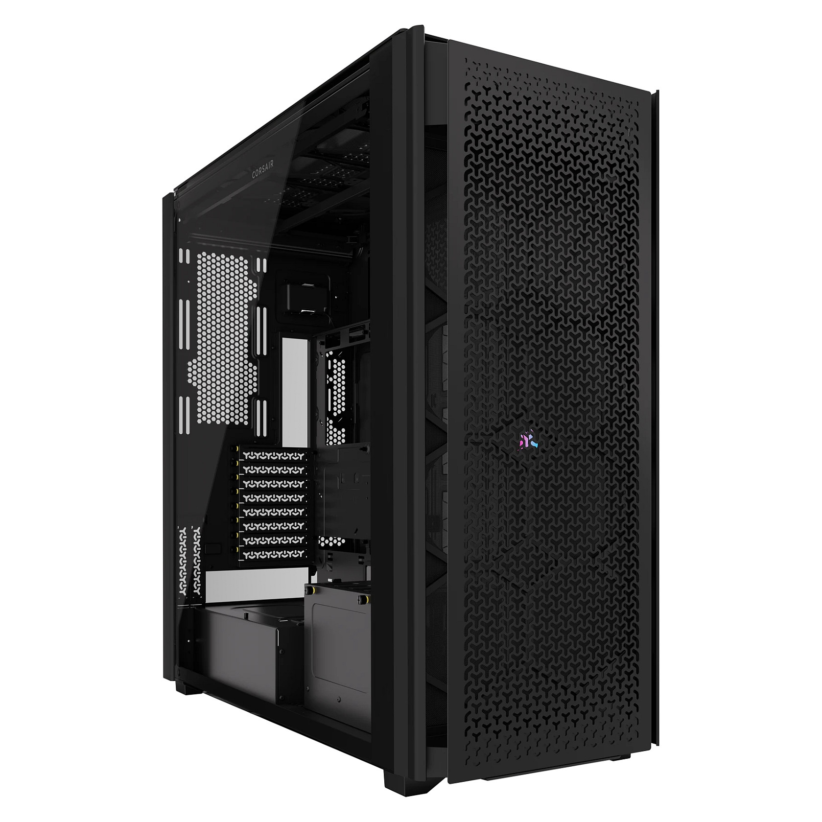 Kasë PC Corsair 9000D RGB AIRFLOW / Super Full Tower / E-ATX + ATX / 18x 120mm Fan Support / Tempered Glass - Zezë