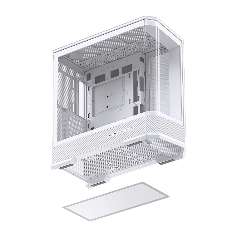 Kasë PC Jonsbo D400 / Midi Tower / ATX / Tempered Glass - Bardhë - 19