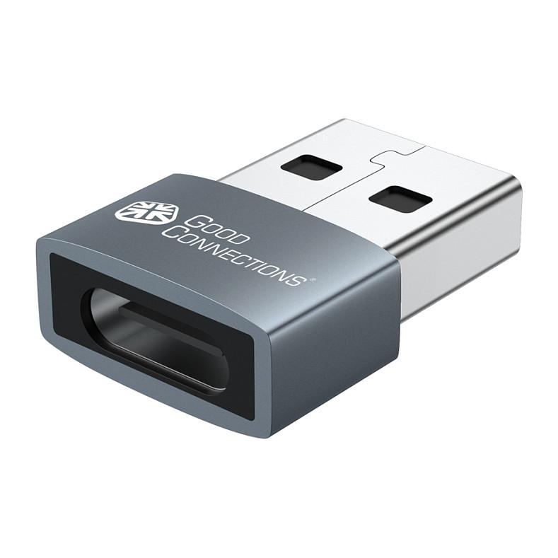 Adapter Good Connections USB-AD203-2, USB-A në USB-C, USB 2.0, 480Mbps, 60W, 2 copë - Hiri - 2