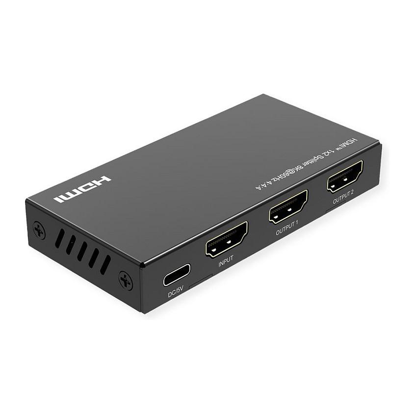 Splitter HDMI ROLINE 14.01.3558, 1 në 2, 8K – Zezë - 2