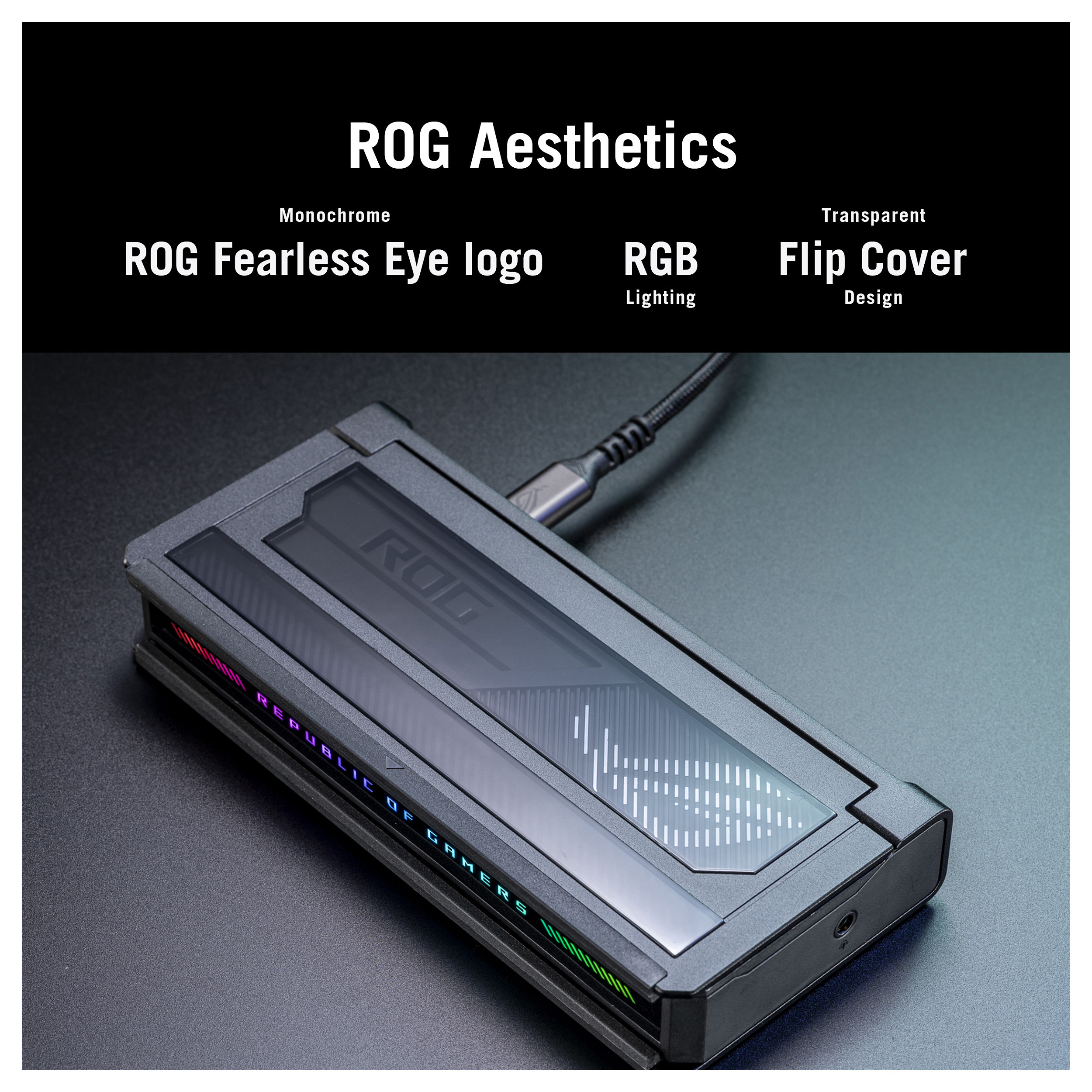Docking Station ASUS ROG Bulwark Dock DG300 / 3x USB-A / 2x USB-C / HDMI / Gigabit Ethernet / 3.5mm Audio / 100W PD – Zezë - 10