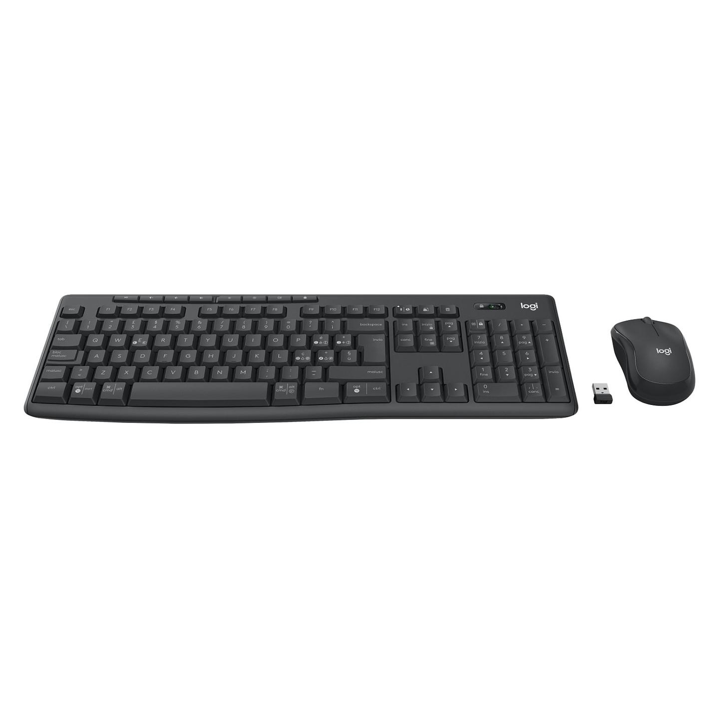 Combo (Tastierë & Maus) Logitech MK370 for Business, Wireless, Logi Bolt, Bluetooth, QWERTY Italian, Maus 1000 DPI – Grafit - 6