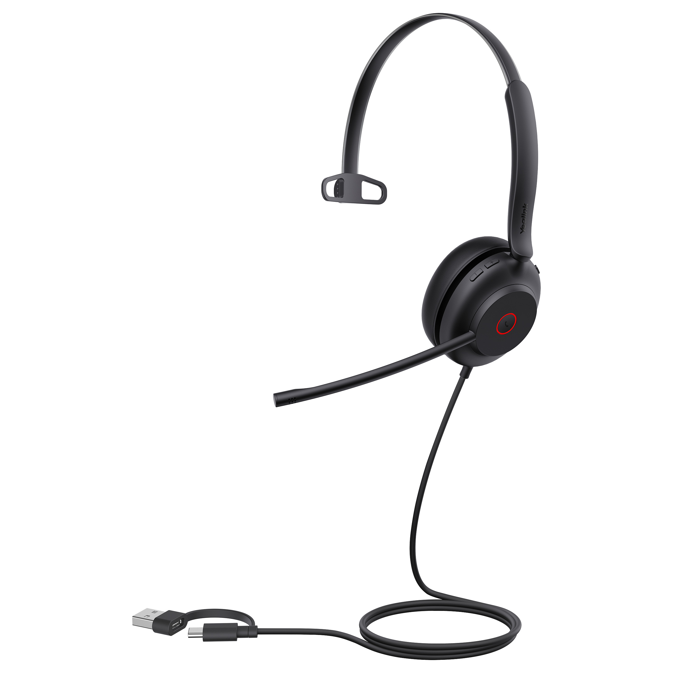 Kufje me kabllo Yealink UH35 Mono UC / USB-C & USB-A / Noise Cancelling - Zezë - 4