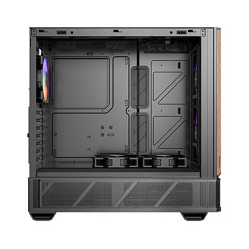Kasë PC Antec P30 ARGB / Midi Tower / ATX / 2x 140mm + 2x 120mm + 1x 120mm ARGB Fan / Tempered Glass + Wood - Zezë - 8