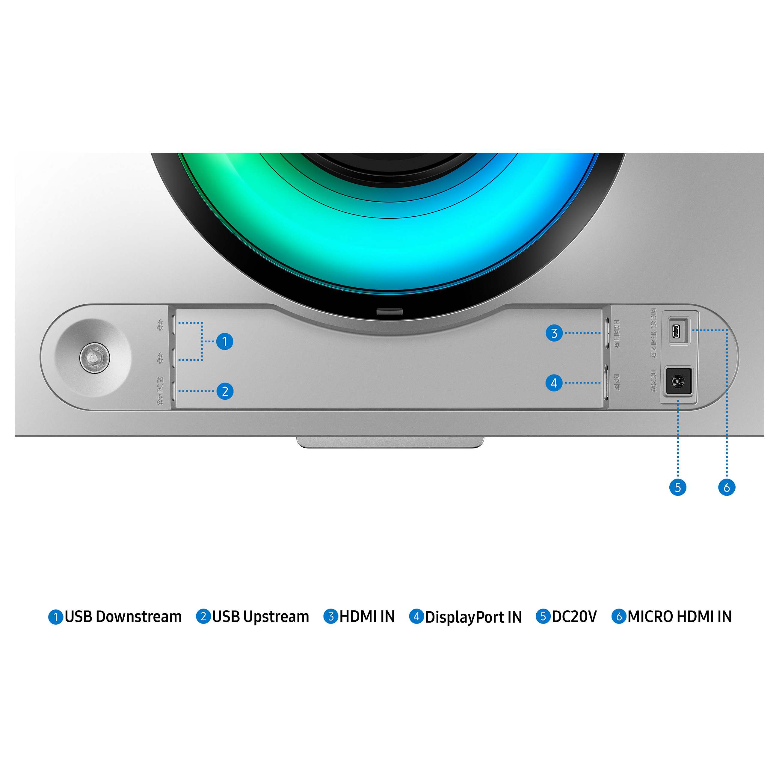 Monitor Gaming Samsung Odyssey OLED G9 (G95SC) / 49" / Dual QHD QD-OLED Curved / 240Hz / 0.03ms / USB-C+HDMI+DP+USB - Zezë - 21