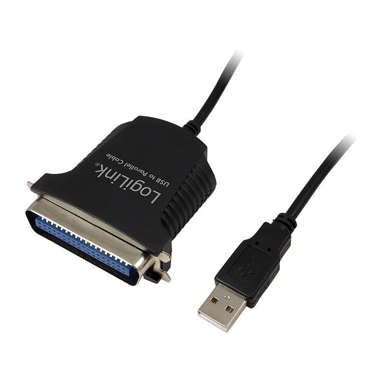 Kabllo USB LogiLink AU0003C / USB-A në Centronics 36-Pin / Paralel / 1.5 m - Zezë - 3