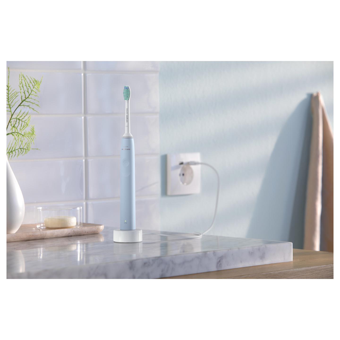 Furçë dhëmbësh elektrike Philips Sonicare 2100 Series / HX3651/12 / Sonic / 31.000 Lëvizje/min / 14 Ditë - Blu e Çelët - 4