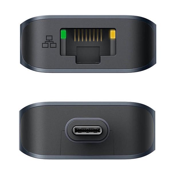 Hub USB-C HYPER HyperDrive Next HD4003GL, 7-Porta, HDMI 4K 60Hz, 2x USB-A 10Gbps, SD, microSD, Gigabit Ethernet, PD 100W - Blu - 5