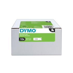 Shirit për Printer 3D Dymo Label 2093098 / 2093098 / 10-Pack - Zezë mbi Bardhë - 2
