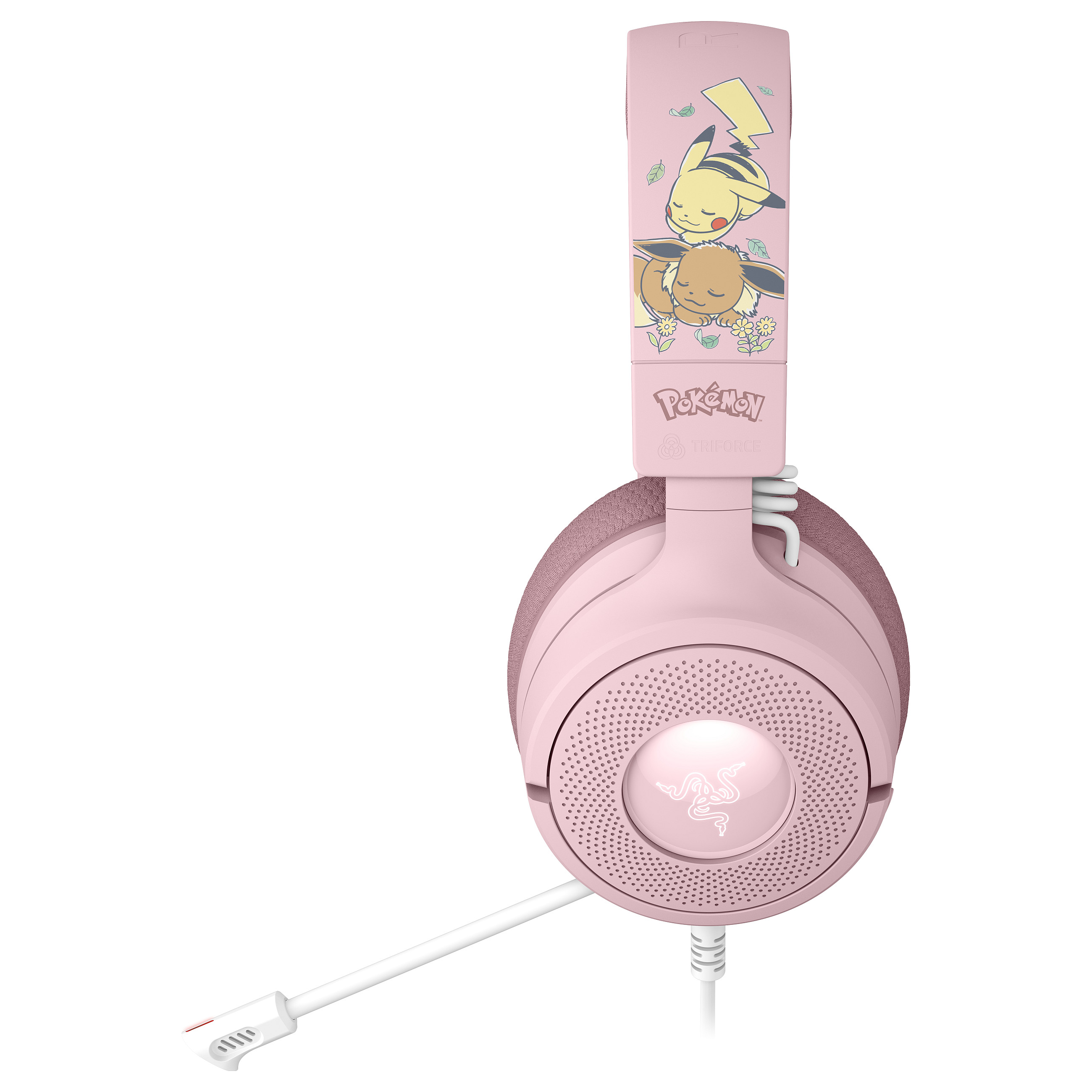 Kufje Gaming Razer Kraken V4 X / Pikachu & Eevee Edition / Wired / 40 mm / USB-C + USB-A / RGB – Rozë - 2