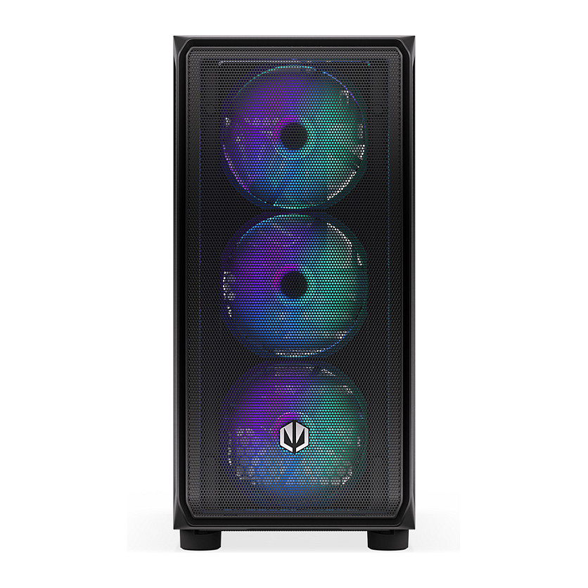 Kasë PC ENDORFY Arx 500 ARGB / ATX / ITX / Micro ATX / 4x 140mm ARGB Fan / SSD 2.5" / HDD 2.5"/3.5" - Zezë - 23