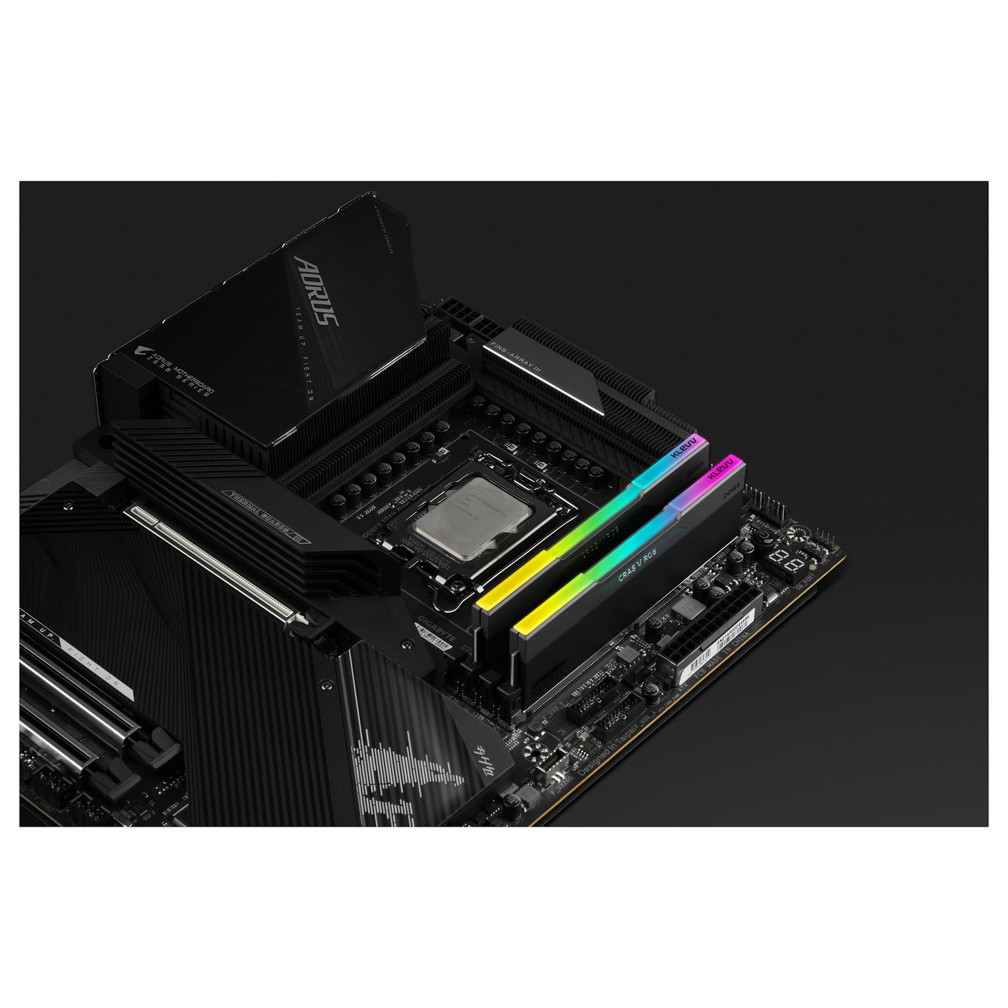 RAM Memorie KLEVV CRAS V RGB, 64GB (2 × 32GB), DDR5, 6000MT/s, CL30-36-36-76, Intel XMP 3.0, AMD EXPO - Zezë - 22