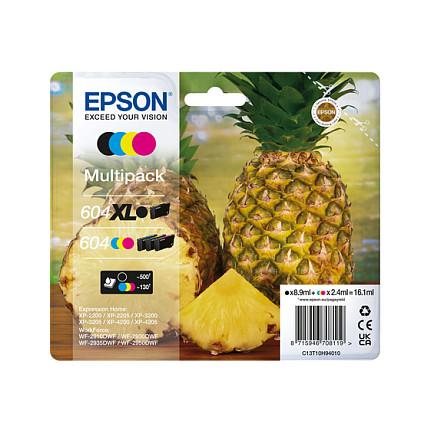 Set Ink Epson 604XL, C13T10H94010, 4 copë - Zezë, Blu, Rozë, Verdhë