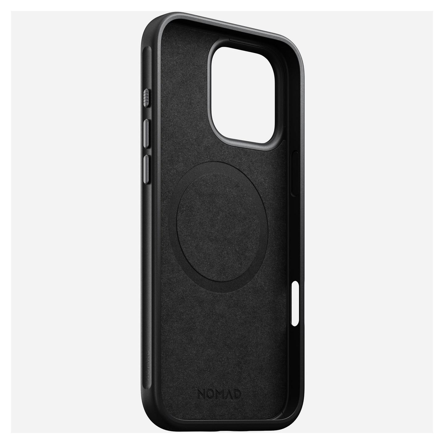 Aksesorë për telefon Nomad Modern Leather / Case / MagSafe / iPhone 16 Pro Max – Zezë - 5