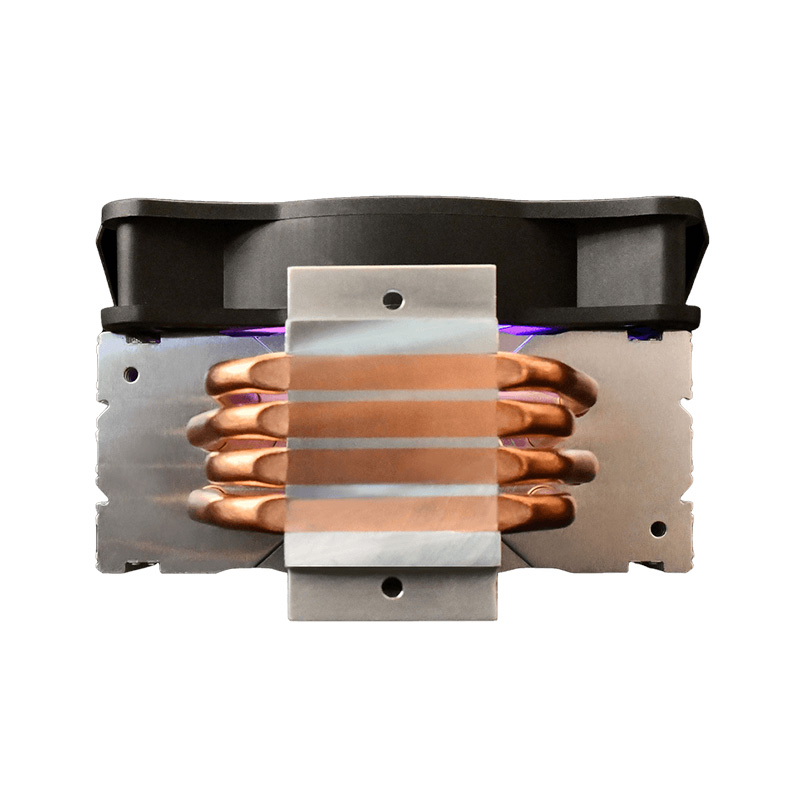 Ftohës për Procesor Gamdias BOREAS E1-410 / 120mm / 4 Heat Pipes / RGB / PWM - Zezë - 3