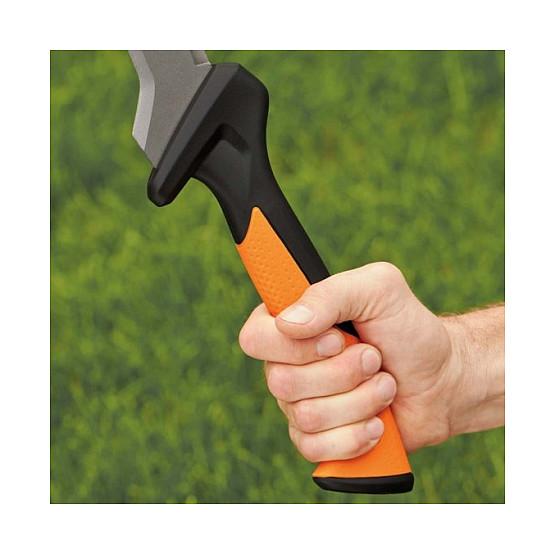 Mjetë Kopshti Fiskars Solid 1051236, 46cm, me Kokë sëpatë, Teh i Dhëmbëzuar - Zezë/Portokalli - 10