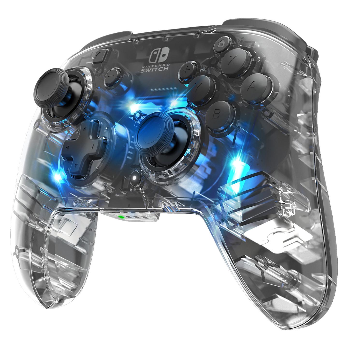 Kontroller për Nintendo Switch PDP Afterglow Prismatic / Wireless – Zezë/Transparente