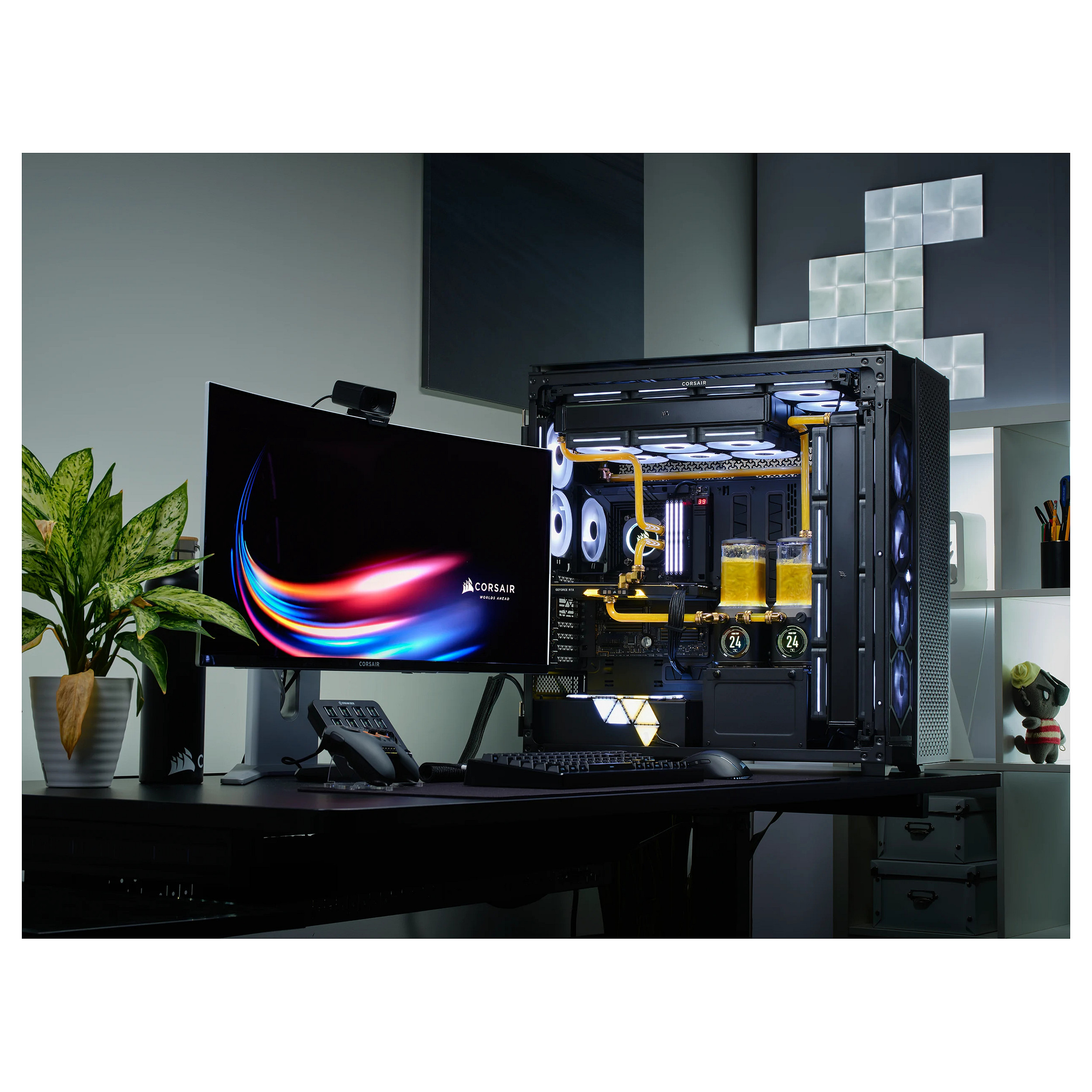 Kasë PC Corsair 9000D RGB AIRFLOW / Super Full Tower / E-ATX + ATX / 18x 120mm Fan Support / Tempered Glass - Zezë - 14