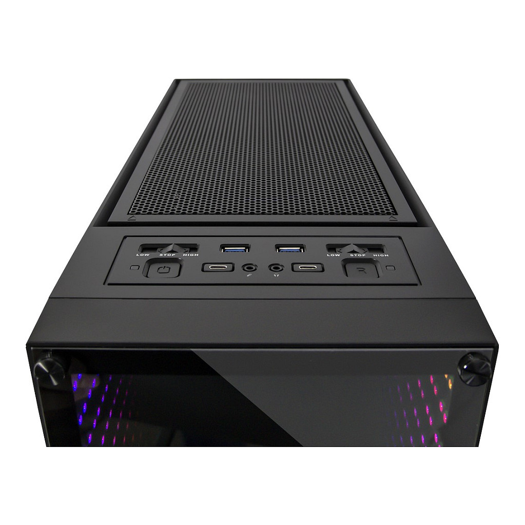 Kasë PC Inter-Tech X-908 Infini2 / Tower / ATX / 120mm Fan Support / 1x 120mm Rear Fan / 2.5" + 3.5" Bay - Zezë - 8