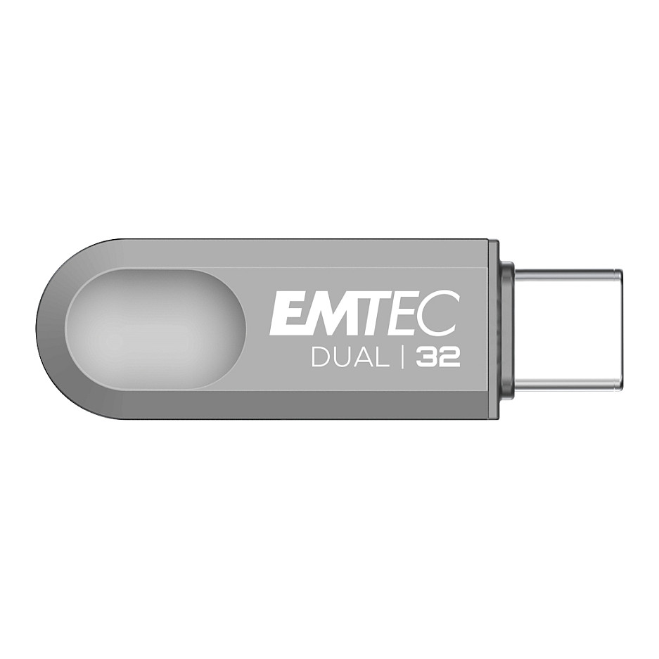 USB Flash Drive EMTEC D280 Dual / 32GB / USB Type-A + USB Type-C / USB 3.2 Gen 1 - Argjend - 2