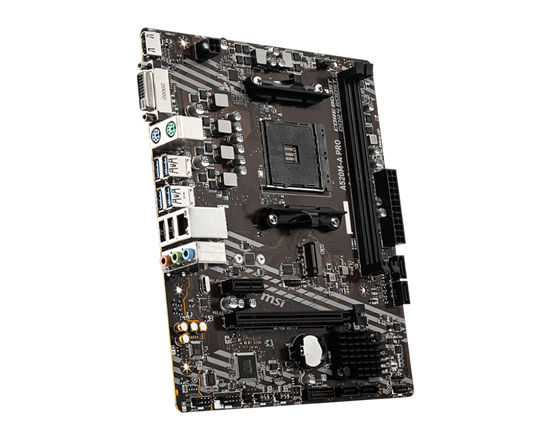 Pllakë Amë MSI A520M-A PRO / AM4 / A520 / DDR4 / mATX / Gigabit LAN - 3