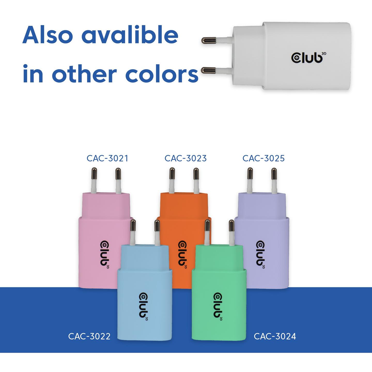 Karikues Club 3D CAC-3020 / 30W / 1x USB-C / PD 3.0 / 2-Pack - Bardhë - 12