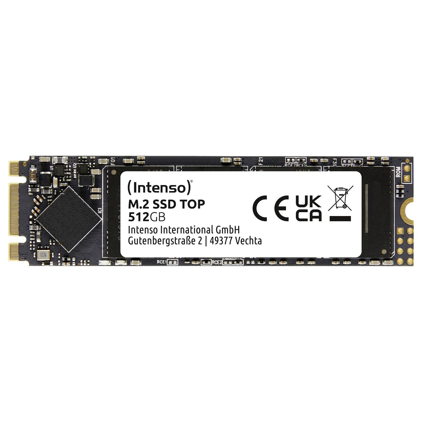 SSD e Brendshme Intenso Top / 512GB / M.2 2280 / SATA III / 550MB/s Lexim / 500MB/s Shkrim - Gjelbër - 2