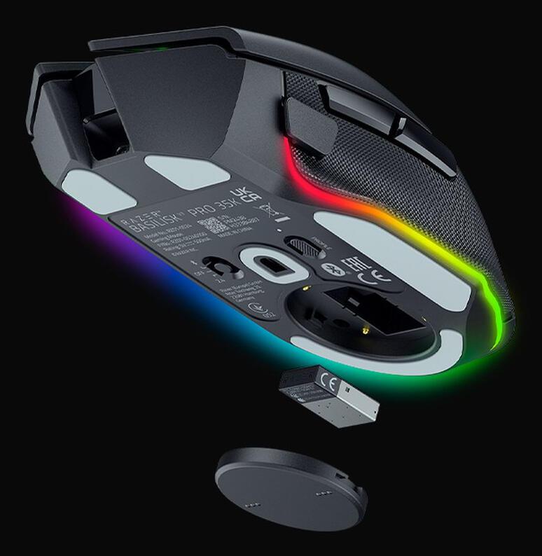 Maus Gaming Razer Basilisk V3 Pro 35K / Wireless / Focus Pro 35K / 13 Butona - Zezë - 2