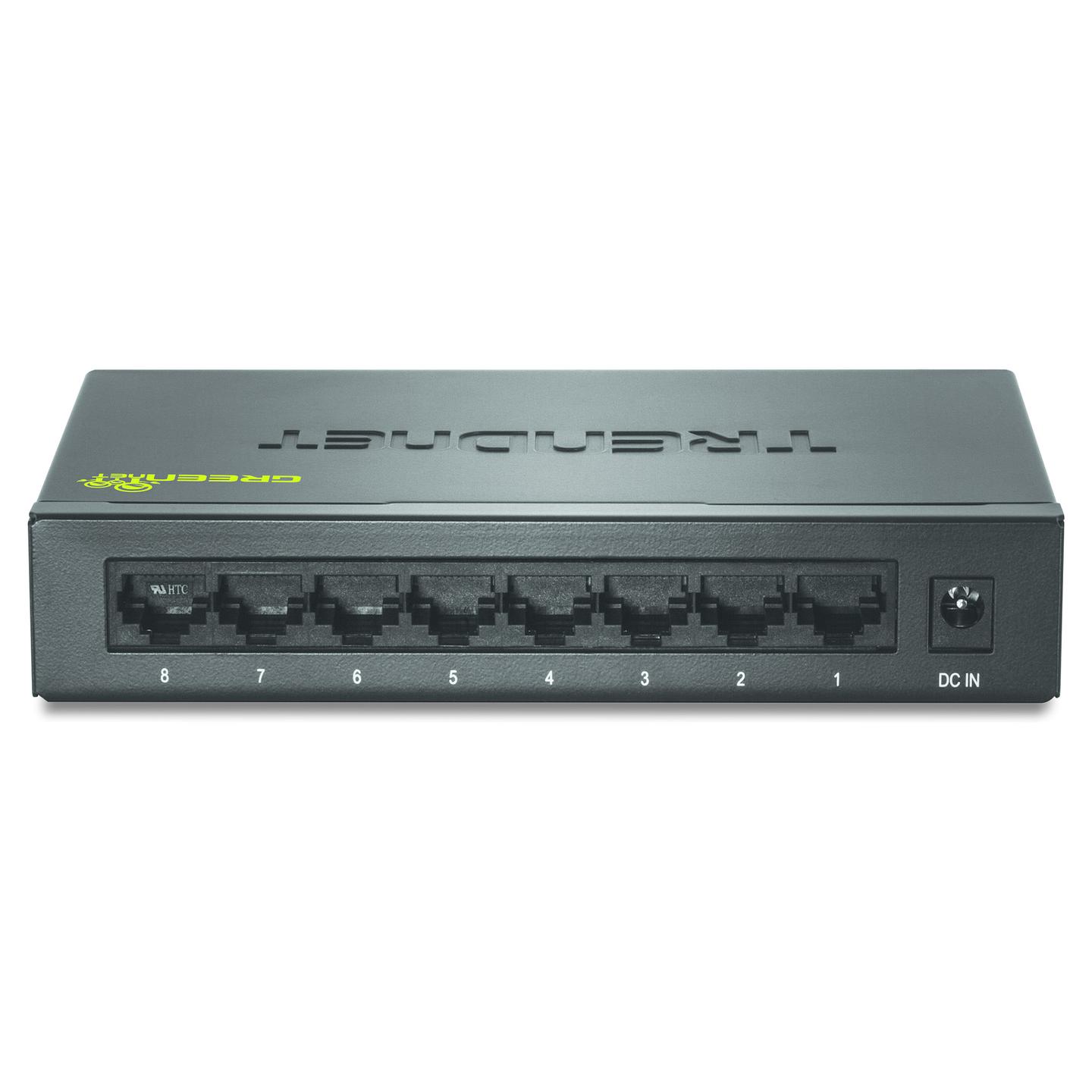 Switch TRENDnet TEG-S82g GREENnet, 8 porta Gigabit Ethernet RJ45, Switching Capacity 16Gbps, Unmanaged, pa ventilator, kasë metalike - Hiri - 3