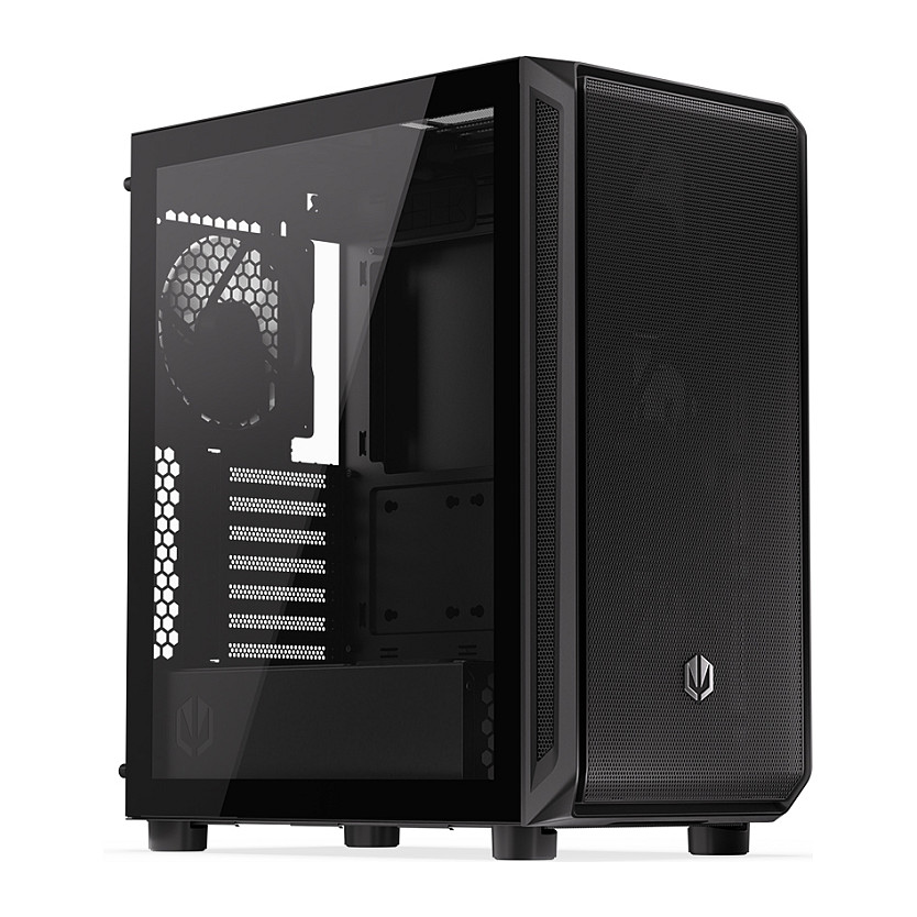 Kasë PC ENDORFY EY2A010 / Midi Tower / 3x 140mm Fan Para / 1x 140mm Fan Mbrapa / SSD 2.5" / HDD 2.5"/3.5" - Zezë - 2