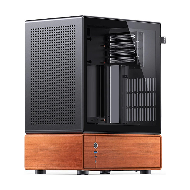 Kasë PC Jonsbo T7 / Midi Tower / Micro-ATX / Tempered Glass - Zezë - 13
