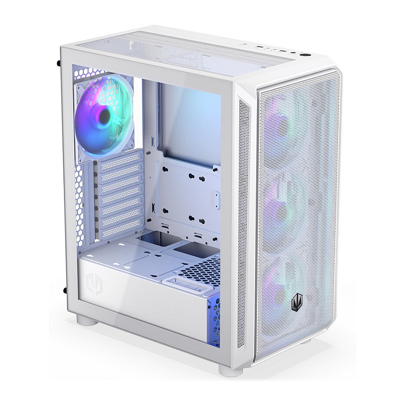 Kasë PC ENDORFY Arx 500 ARGB White / Mid Tower / ATX / 3x 140mm Front + 1x 140mm Rear Fan / ARGB / Mesh - Bardhë - 7