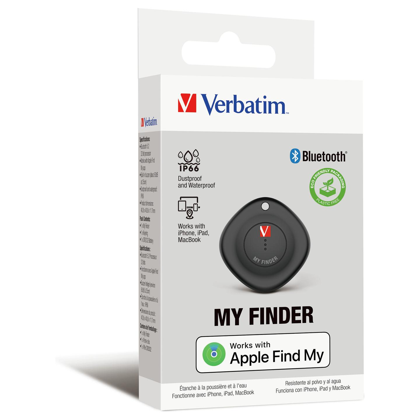 Gjurmues Verbatim My Finder / Bluetooth / 1 copë - Zezë - 2