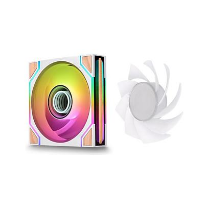 Ftohës për Kasë Thermaltake SWAFAN 120 EX INFINITY Snow Wood Edition / 120mm / 3-Pack / PWM / ARGB – Bardhë - 3