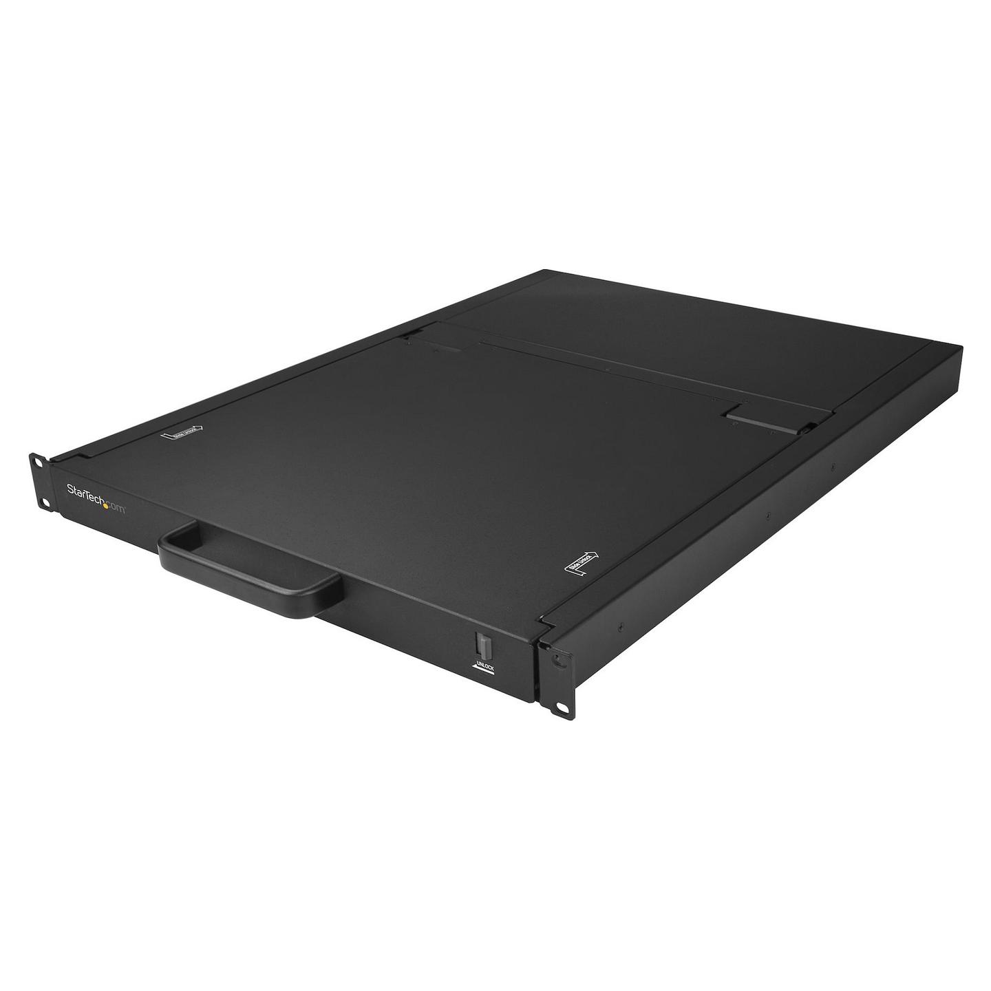 KVM Switch StarTech.com RKCONS1916K, 16 porta VGA, ekran LCD 19", 1280×1024px, Tastierë dhe Touchpad, Rack 1U - Zezë - 4