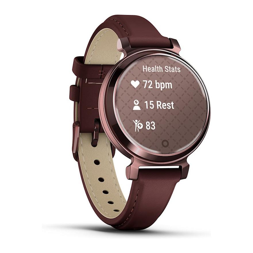 Orë e mençur Garmin Lily 2 Classic, 35mm, LCD me Prekje, 5 ATM, Rrip Lëkure – Bronz/Kafe - 8